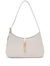 Demellier Tokyo Smooth Leather Shoulder Bag In Off White