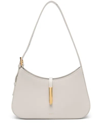 Demellier Tokyo Smooth Leather Shoulder Bag In Off White F03