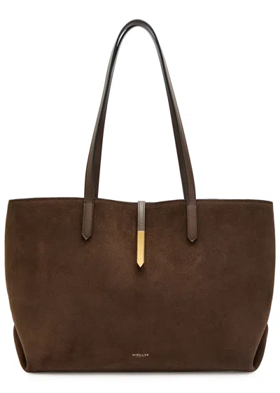 Demellier Tokyo Suede Tote In Brown
