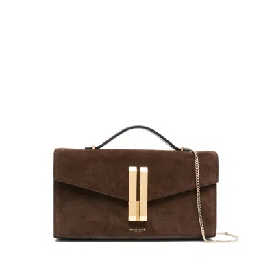 Demellier Vancouver Clutch Bag In Brown