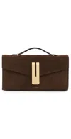 Demellier Vancouver Clutch Handbag Mocha/mocha In Brown