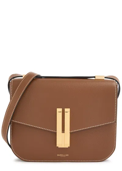 Demellier Vancouver Grained Leather Cross-body Bag In Tan