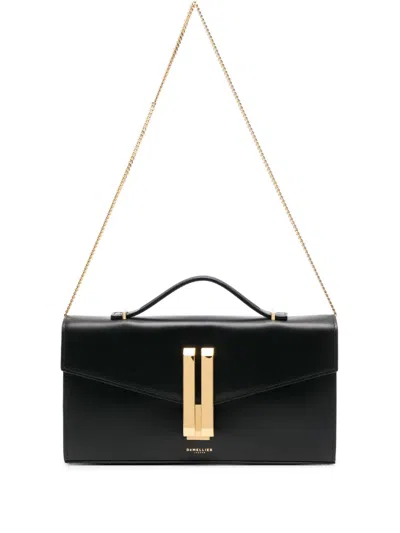 Demellier Vancouver Leather Tote Bag In Black