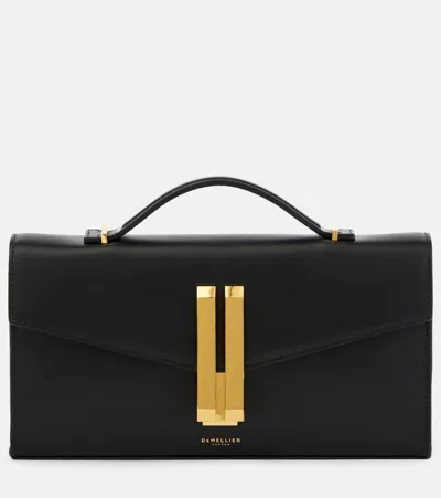 Demellier Vancouver Leather Clutch In Black