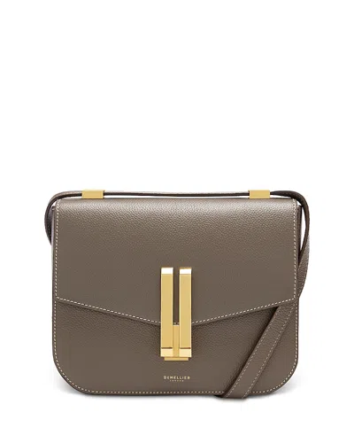 Demellier Vancouver Leather Crossbody Bag In Brown