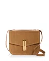Demellier Vancouver Leather Crossbody Bag In Brown