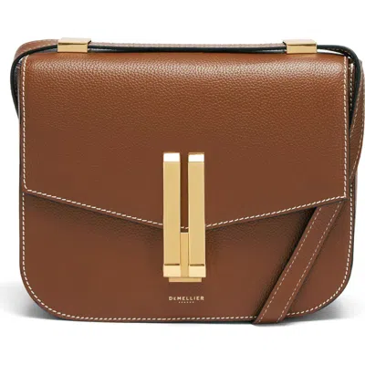 Demellier Vancouver Bag In Tan W/ecru Stitching