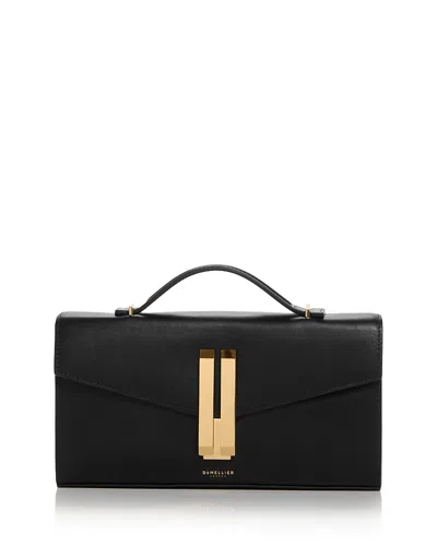 Demellier Vancouver Leather Top Handle Bag In Black