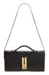 Demellier Vancouver Lizard Embossed Leather Clutch In Black