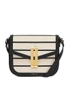 Demellier Vancouver Small Crossbody In Black Ecru
