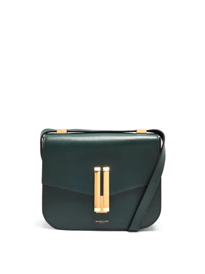 Demellier Vancouver Smooth Crossbody Bag In Forest Green