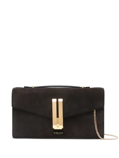 Demellier Vancouver Suede Clutch In Brown