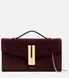 Demellier Vancouver Suede Clutch In Burgundy