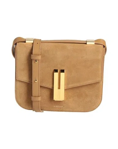 Demellier Woman Cross-body Bag Camel Size - Cow Leather In Sand