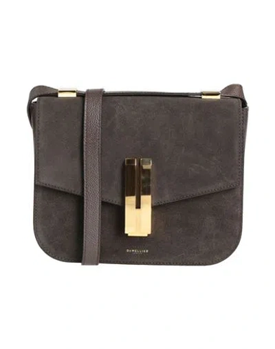 Demellier Woman Cross-body Bag Chocolate Brown Size - Cow Leather