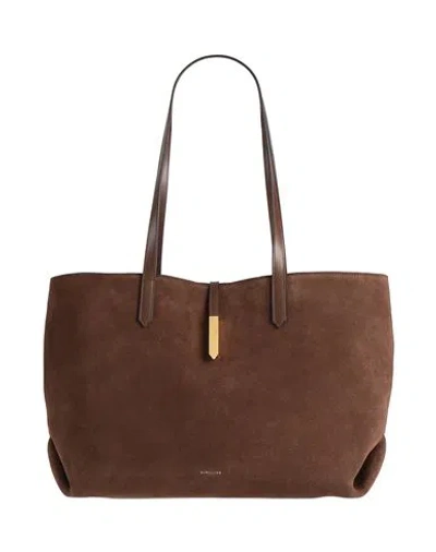 Demellier Woman Shoulder Bag Brown Size - Cow Leather