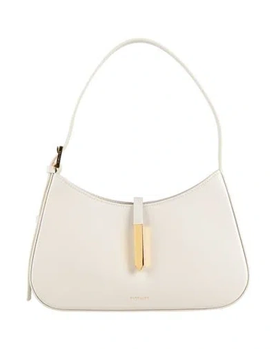 Demellier Woman Shoulder Bag Off White Size - Cow Leather