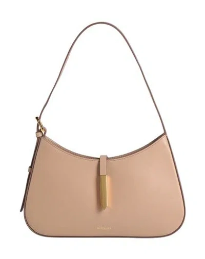 Demellier Woman Shoulder Bag Sand Size - Cow Leather