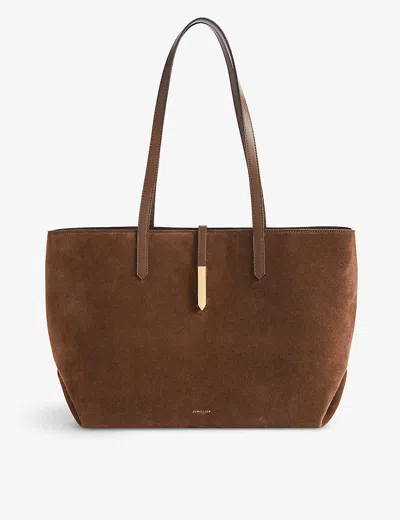 Demellier Womens  The Tokyo Grained-leather Tote Bag In Mocha/mocha