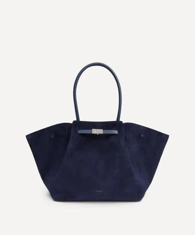 Demellier Women's New York Leather Tote Bag In Blue