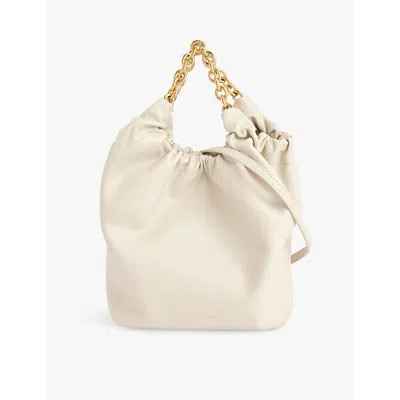 Demellier Women's Off White Miami Small Leather Shoulder Bag