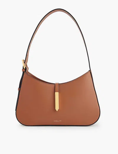 Demellier Womens Tan Tokyo Leather Shoulder Bag