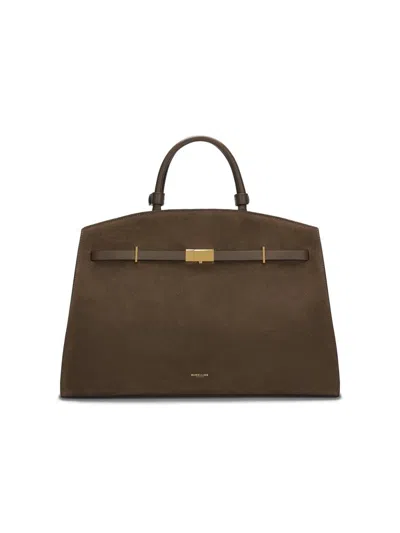 Demellier Women's The Hudson Suede Tote Bag In Brown