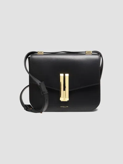 Demellier Women's Vancouver Leather Shoulder Bag In Black