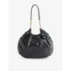Demellier Womens Black Midi Miami Leather Shoulder Bag In Black