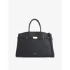Demellier Womens Black The Midi New York Leather Tote Bag In Black