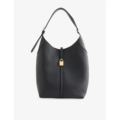 Demellier Womens  The Siena Leather Bucket Bag In Black