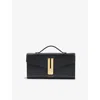 Demellier Womens Vancouver Leather Clutch Bag Black