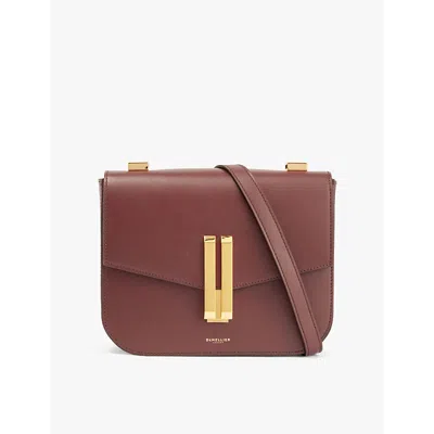Demellier Womens The Vancouver Leather Cross-body Bag Burgundy