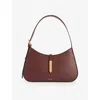 Demellier Womens  Tokyo Leather Shoulder Bag In Burgundy