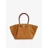 Demellier Womens  The New York Suede Tote Bag In Caramel/mocha