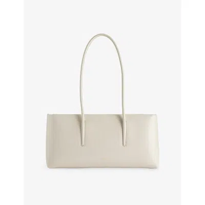 Demellier Womens Chalk The Stockholm Leather Shoulder Bag In White