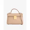 Demellier Womens Dark Sand F02 Paris Leather Shoulder Bag In Dark Sand F02