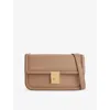Demellier Womens Dark Sand F02 Paris Leather Shoulder Bag