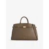 Demellier Womens  The Hudson Leather Tote Bag In Green