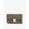 Demellier Womens Deep Olive/deep Olive Paris Suede Cross-body Bag