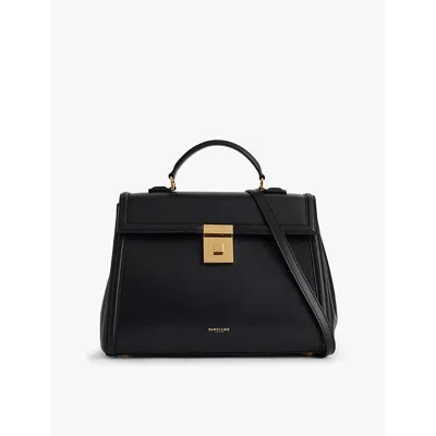 Demellier Womens  Midi Paris Top-handle Leather Handbag In Black