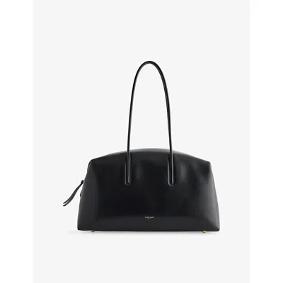 Demellier Womens Black Stockholm Leather Shoulder Bag