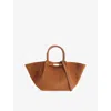 Demellier Womens Deep Tan/deep Tan The Midi New York Suede Tote Bag