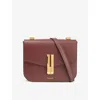 Demellier Womens Burgundy The Vancouver Leather Crossbody Bag