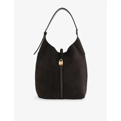 Demellier Womens Dk Choc/dk Choc The Large Siena Suede Bucket Bag