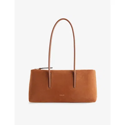 Demellier Womens Dp Tan/tan Stockholm Suede Shoulder Bag