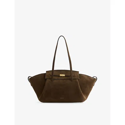 Demellier Womens Hazel/hazel The Brooklyn Suede Shoulder Bag