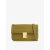 Demellier Womens Light Olive Paris Leather Shoulder Bag