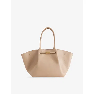 Demellier Womens Light Taupe The New York Leather Tote Bag In Brown
