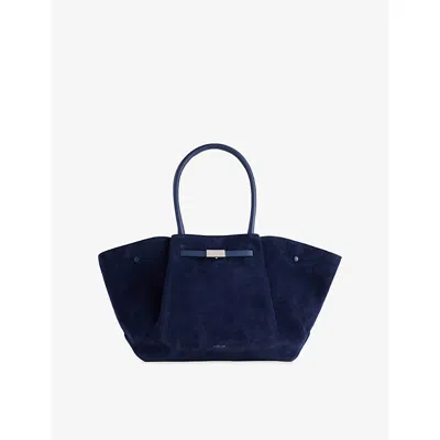 Demellier Womens Mn.blue/mn.blue The New York Suede Tote Bag